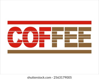 The COFFEE logo vector is suitable for drink menus and serving information