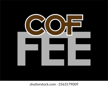 The COFFEE logo vector is suitable for drink menus and serving information