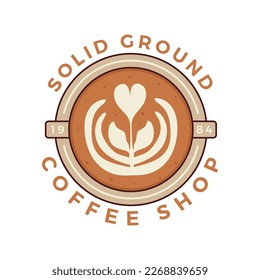 Coffee Logo vector template. Coffee Badge design for cafe, restaurant, coffee house. Stock emblem graphics