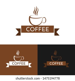 coffee logo vintage style free vektor