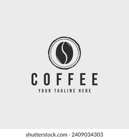 coffee logo vintage vector illustration template icon graphic design