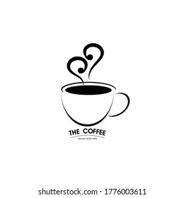 Coffee logotype design , Hot coffee logo