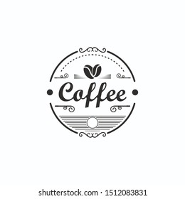 coffee logotype design vector template