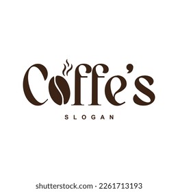 coffee logotype design vector for your brand or business