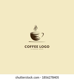 Coffee logotype. Minimalist coffee logo concept, fit for cafe, restaurant, packaging and coffee business. Illustration vector logo.