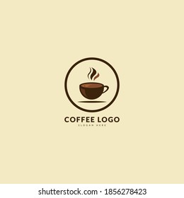 Coffee logotype. Minimalist coffee logo concept, fit for cafe, restaurant, packaging and coffee business. Illustration vector logo.
