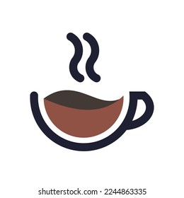 Coffee logotype. Minimalist coffee logo concept, fit for cafe, restaurant, packaging and coffee business. Illustration vector logo.
