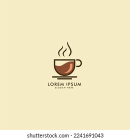 Coffee logotype. Minimalist simple coffee logo concept, fit for cafe, restaurant, packaging and coffee business. Logo vector illustration.