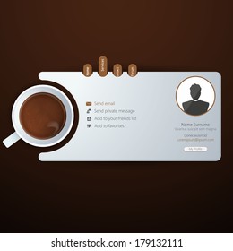 Coffee and lounge website design template 