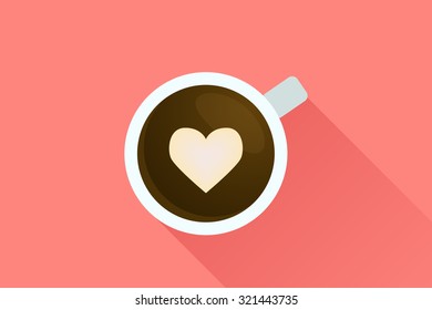 Coffee & love icon