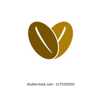 coffee love logo design template