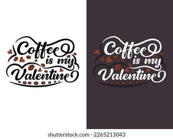 Coffee love typography t-shirt design