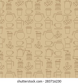 Coffee Lover Background Vector Illustration