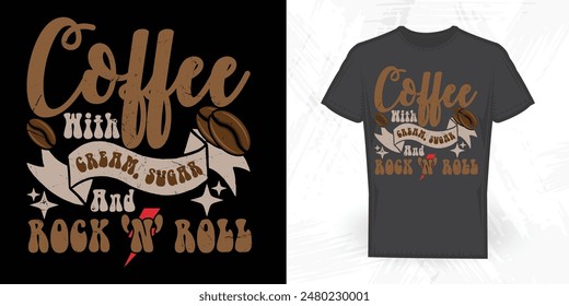 Coffee Lover Funny Vintage T-shirt Design