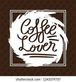 Coffee Lover Lettering Card