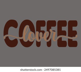 Amante Del Café Svg, Café Retro, América Café Svg, Camiseta Retro, Dice Svg, Christian Svg, Svg Divertido, Archivo Cortado, Silueta