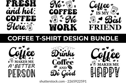 Coffee Lover T-Shirt Design Paket