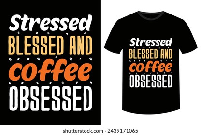 Diseño de camiseta de amante del café. La felicidad es una taza de café T-shirt diseño ropa tipografía último diseño de moda.