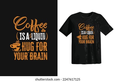 Coffee lover typography tshirt design