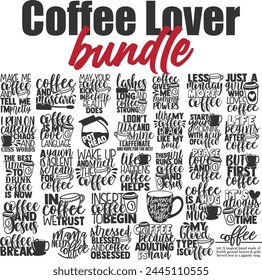 Coffee Lover Vector Designs Bundle