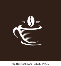 Coffee lovers design element vector icon with creative unique concept idea
