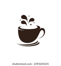 Coffee lovers design element vector icon with creative unique concept idea