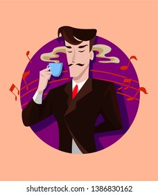 Coffee Lovers icon. EPS format