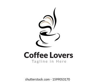 Coffee Lovers Logo Design Inspiration