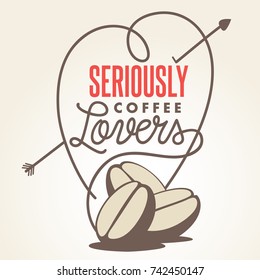 Coffee Lovers Menu Beans Vintage Sweetness Stock Vector (Royalty Free ...