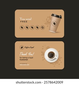 coffee loyalty card for loyal customer