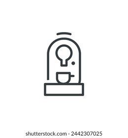 Kaffeemaschine Kapsel Espresso-Symbol, Vektor-Illustration