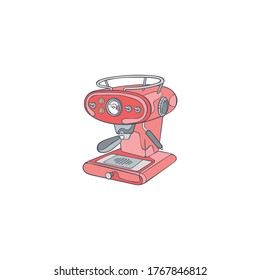 Kaffeemaschine. Cartoon Art. Einziger Vektorgegenstand auf weißem Hintergrund.