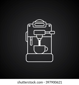 coffee machine - cartoon icon theme