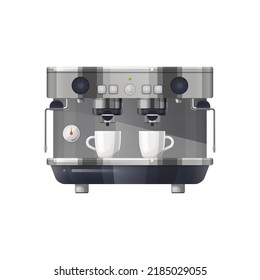 Máquina de café o cafetera, icono vector