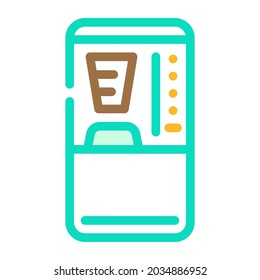 coffee machine color icon vector. coffee machine sign. isolated symbol illustration