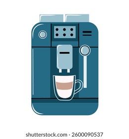 Coffee machine with a cup of a coffee