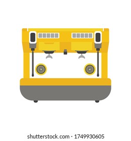 Coffee Machine with a Cup Icon Can Be Used For Home, Restaurant, Cafe or Office. Flat Design Style. Vector illustration. Steel Espresso pot icons for kitchen