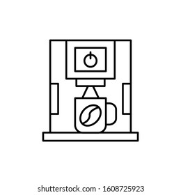 Coffee machine cup icon. Simple line, outline vector cooking icons for ui and ux, website or mobile application