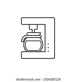 Coffee machine design, drink breakfast beverage shop morning restaurant theme Vector illustration