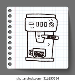 coffee machine doodle