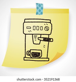 coffee machine doodle