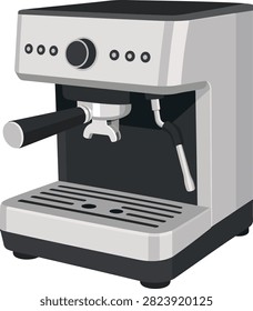 Coffee machine espresso maker vector icon