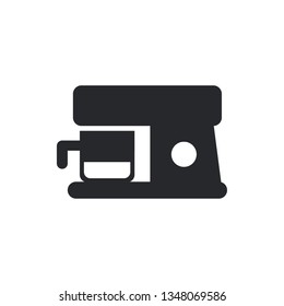 coffee machine flat vector icon