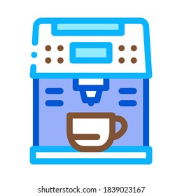 coffee machine gadget icon vector. coffee machine gadget sign. color symbol illustration