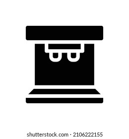 Coffee Machine Glyph Icon. Coffee Machine Icon