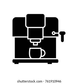 Coffee machine glyph icon