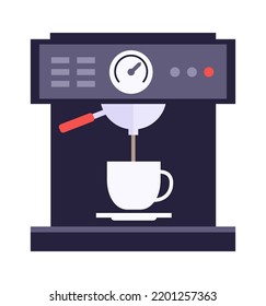 Coffee machine Home Appliance. Vector illustration