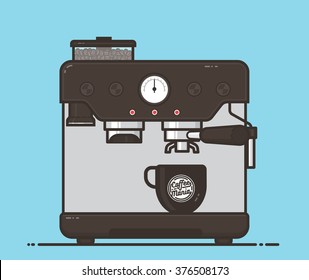 Coffee Machine Logo Design High Res Stock Images Shutterstock