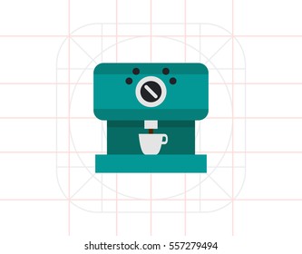 Coffee machine icon