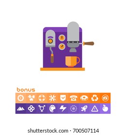 Coffee machine icon